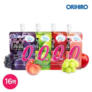 오리히로 0Kcal 곤약젤리 4종 16팩