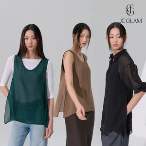 (강력추천) 26SS JC글램 몸매커버 쉬폰 베스트 3종