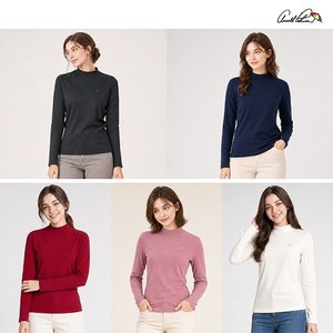 아놀드파마 여성 가을 모크넥 티셔츠 5종