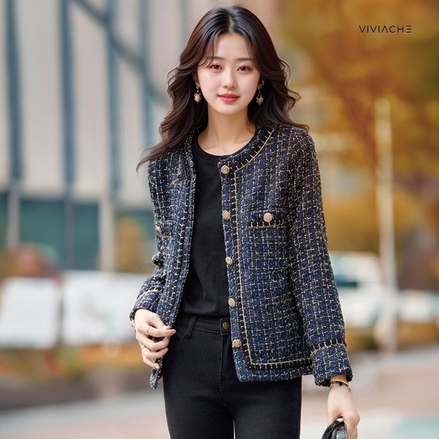 비비아체 차타레 트위드 재킷