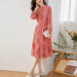[루미루나]실키페이즐리롱원피스