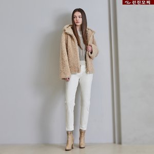 선진모피 컬리 후드 자켓 1종