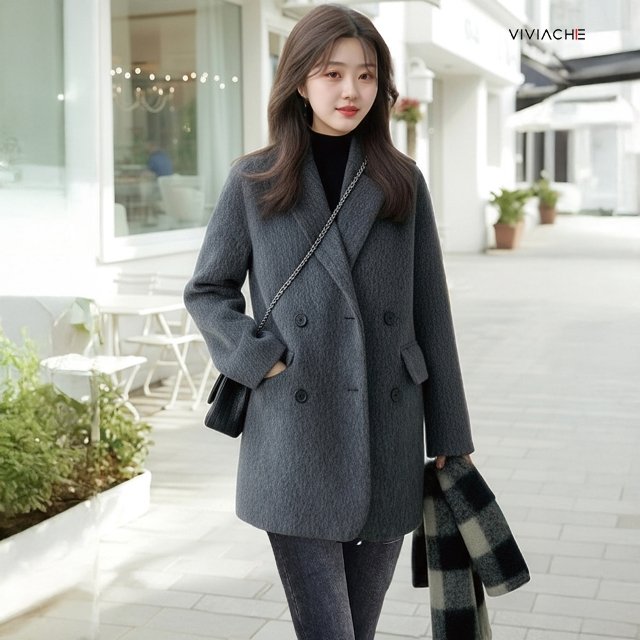 비비아체 카이앨 안감퀼팅 코트