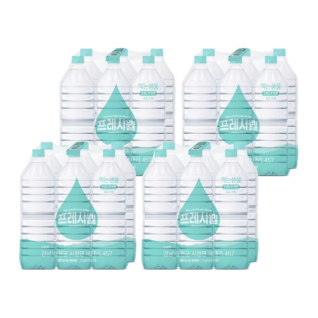프레시웰 생수 2L x 4팩 총24개