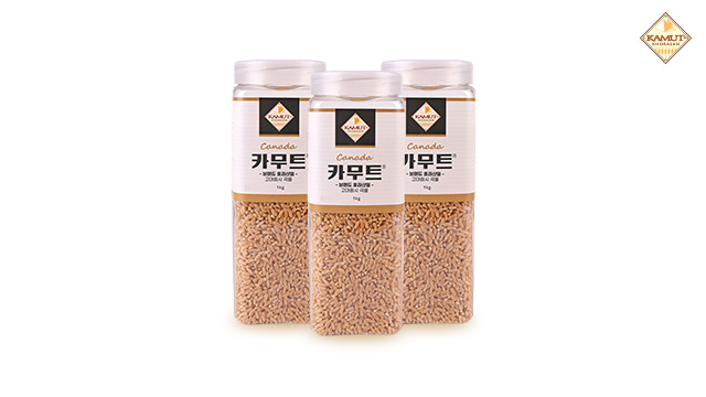고대곡물 정품 카무트 쌀 1kg X 3개 (용기)