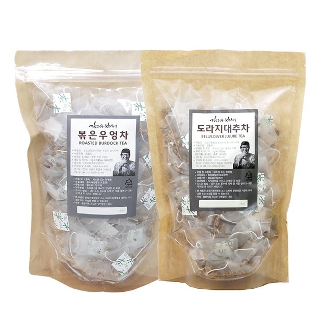 김오곤 원장의 우엉차50T+도라지대추차50T (총 100T)