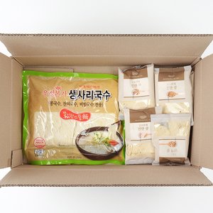 [전라도 청년] 진한 콩국물 생면 콩국수 6인분 2세트 (생면+콩가루)