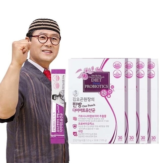 김오곤 원장의 한방One Punch 다이어트 유산균 4개월분 4박스
