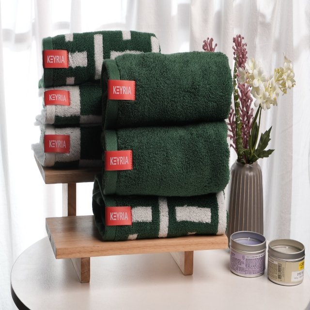 키리아  USA코튼 코마사 타올 10장