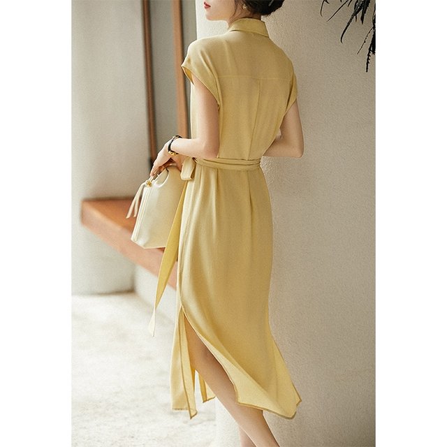 [비니브] 프렌치 슬릿 원피스