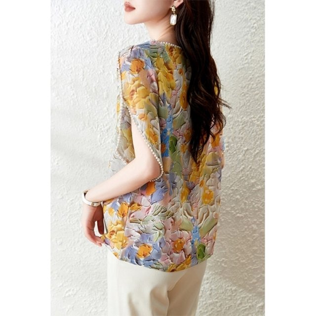 [비니브] 바티스 진주장식 블라우스