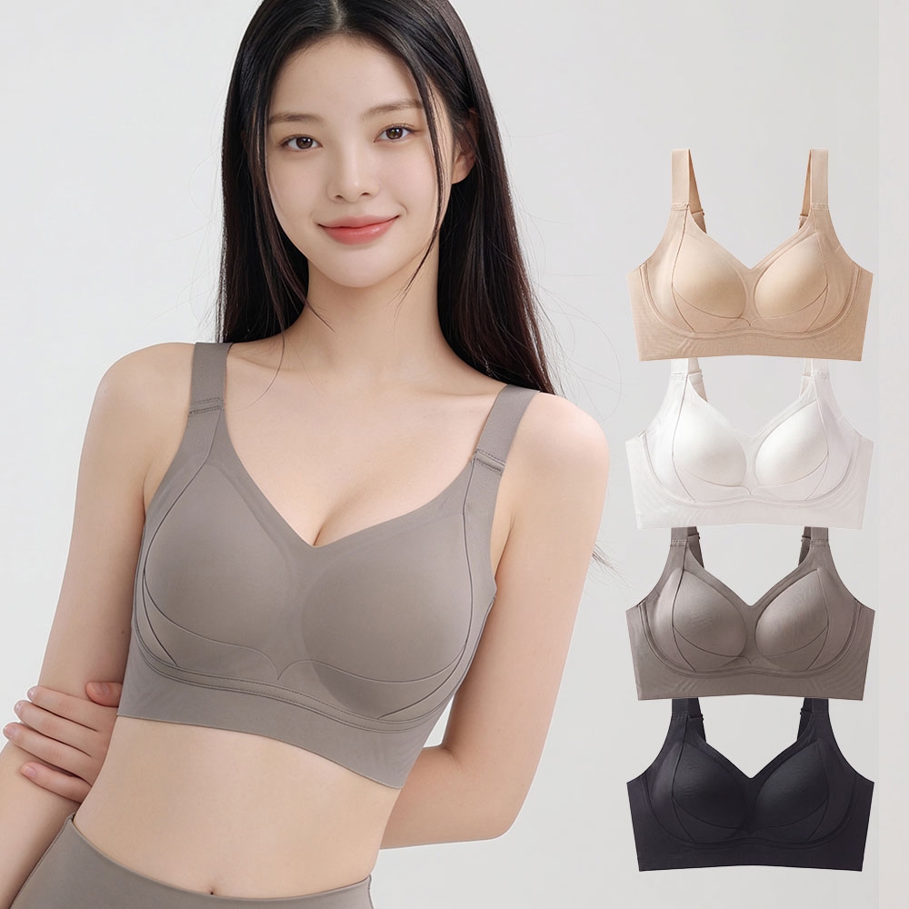 [어나더디] 1+1 가슴 작아보이는 슬림라인 브라 부유방 커버 브라탑