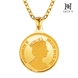 [골드앤] 순금 24K 퀸오브 엘리자베스 코인 목걸이 대_15g