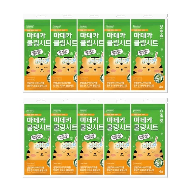 [동국제약] 마데카 쿨링패치(4매입) 10개 (야구장 쿨패치/해열겸용)
