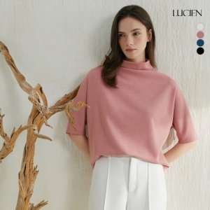 루시앙 24FW 카울넥 드레이프 티블라우스 4종 택1