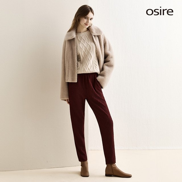 25FW 오시래 플리츠 기모 팬츠 3종