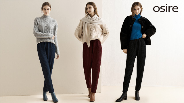 25FW 오시래 플리츠 기모 팬츠 3종