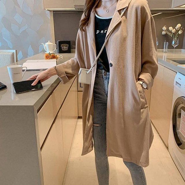 정장재킷 신상 코트 코디 롱재킷 재킷 자켓 여자재킷 (WE60265)