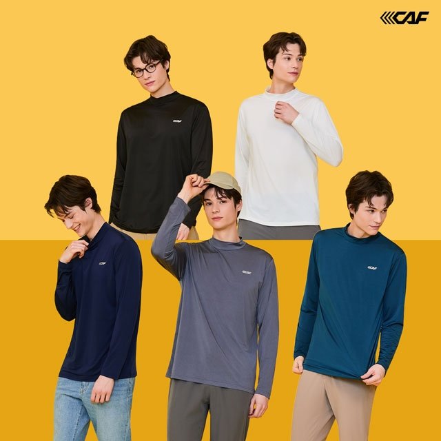 르까프 26SS 기능성 스탠다드 티셔츠 5종, 남성