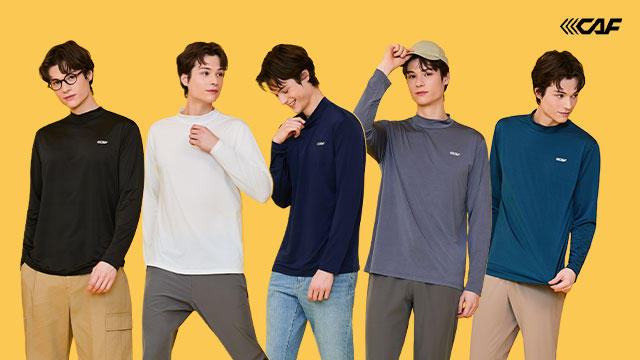 르까프 26SS 기능성 스탠다드 티셔츠 5종, 남성