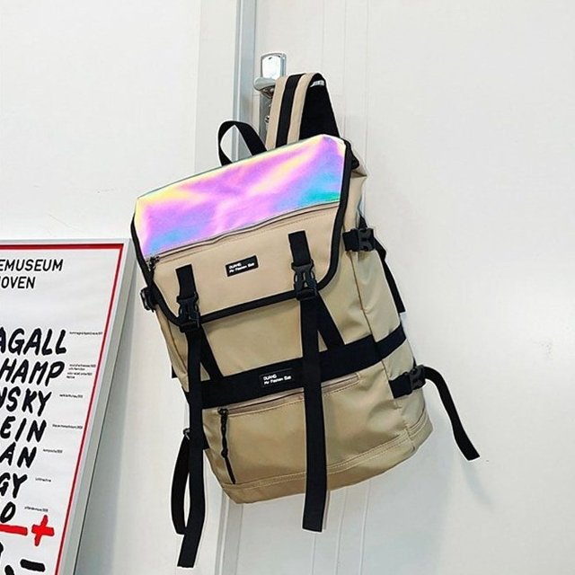 10대 데일리 책가방 노트북 인기 가방 베이지 백팩 (WFL4J1N)