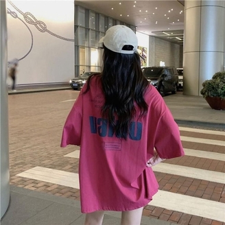 [샵앤] 여성 라운드 캐주얼 박스 루스핏 5종 반팔티 WON-WSH-WFIWOKK