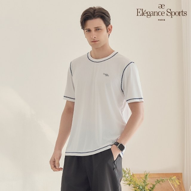[Elégance Sports] 26SS 남성 냉감 기능성 쿨 메쉬 라운드 티셔츠 4종