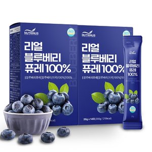 뉴트리너스 리얼 블루베리 퓨레 100 (20ml x 14포) 2박스