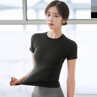[샵앤] 여성 골프 테니스 스포츠 슬림 반팔 티셔츠 WDM-WSH-NKJNMTDX40