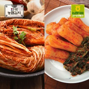 농협 한국농협김치 김치세트 1호(포기3kg+총각3kg)