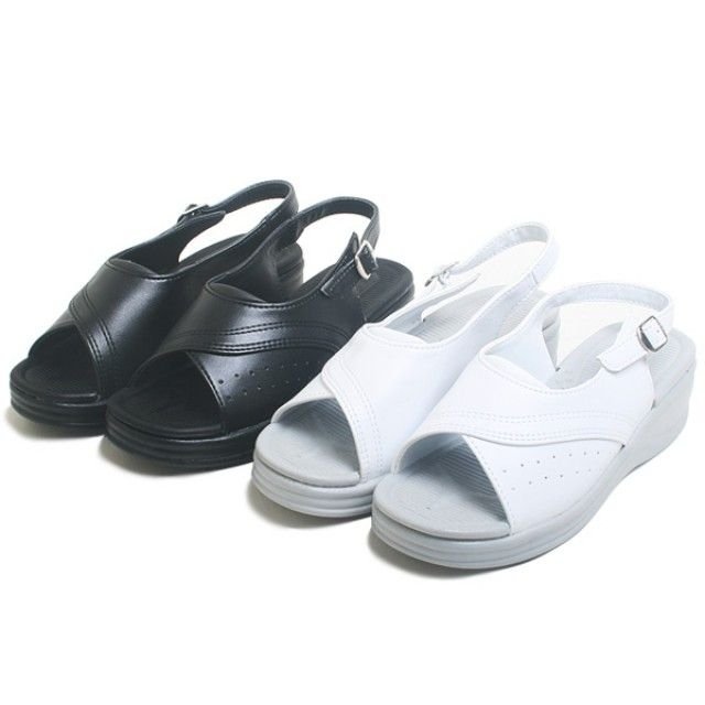 너스 간호원샌들 사무실샌들 옆라인포인트 쿠션샌들 (W703739)