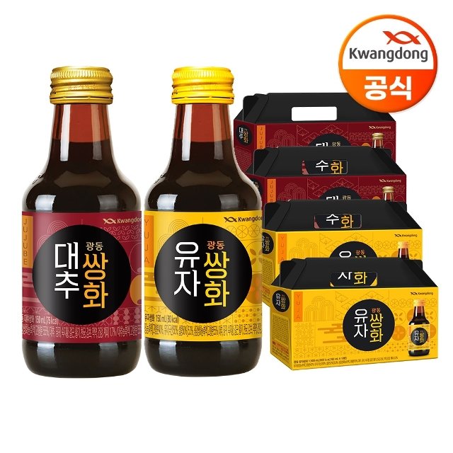 광동 대추쌍화 150ml 20병+유자쌍화 150ml X 20병