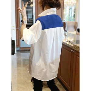 [루미루나]르네화이트셔츠+블루스카프(2종)