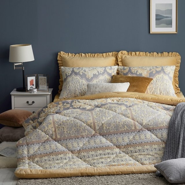 [SK]벨라하우스 극세사 침구 3종세트(이불 + 토퍼 + 베개커버 2장)