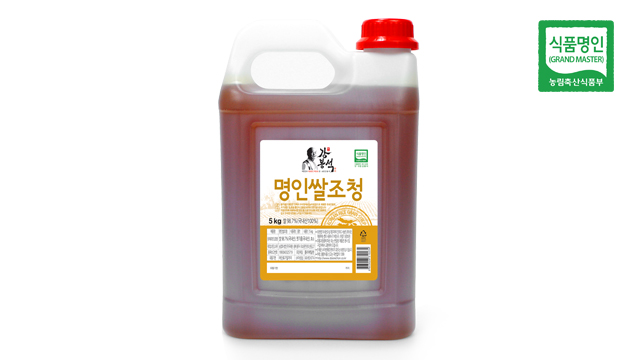 강봉석 명인 쌀조청 5kg / 제32호 대한민국 조청 식품명인 / 국내산 쌀 엿기름 / 물엿 쌀엿 올리고당