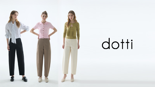 26SS 도티 스트레치 배럴 팬츠 여성 3종 (D6RBW)