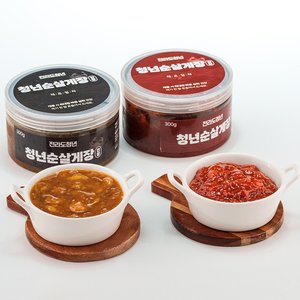 [전라도 청년] 밥도둑 간편 청년 양념순살게장 300g