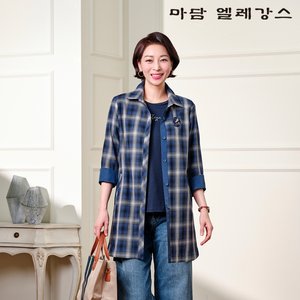 25SS 마담엘레강스 체크러브 앙상블 (자켓+블라우스)