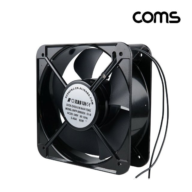 대형 쿨링팬 AC 전원 선풍기 냉풍기 방진 그릴 알루미늄 200mm 쿨러 팬 (WFJ6UD8)