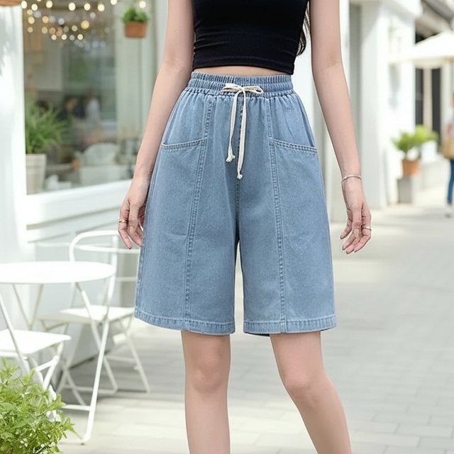 쉐바 올포스 하프데님 팬츠 2종