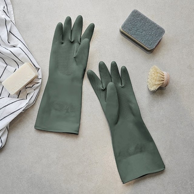 두꺼운 라텍스 주방용 고무장갑 S/M/L 10개 택1