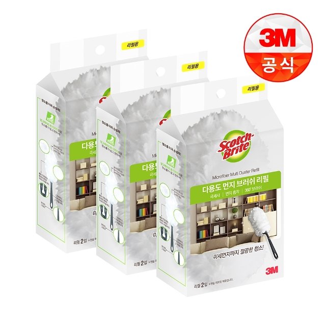 [3M]뉴 다용도 먼지떨이/브러쉬 리필 2입 X 3개