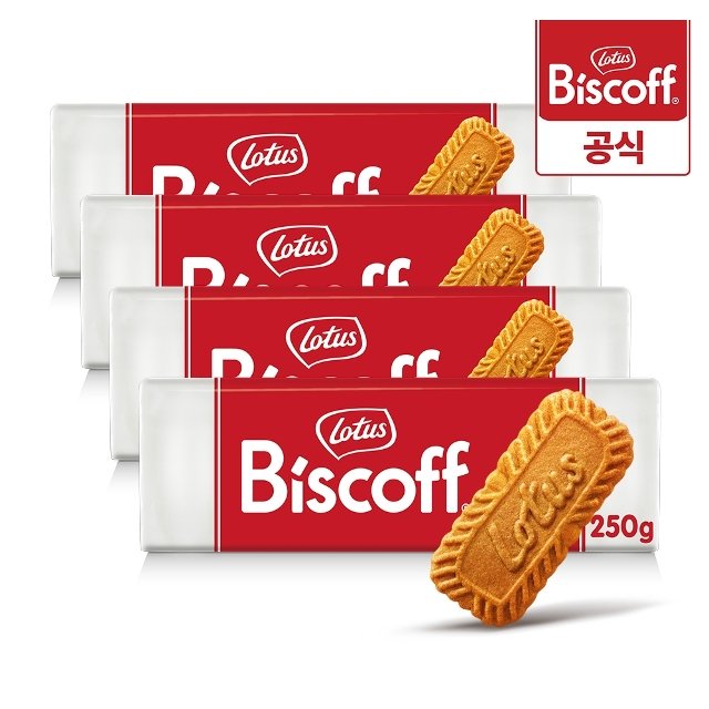 로투스 비스코프 비스킷 250g x 4개