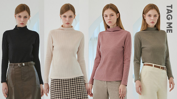 태그미 기모 티블라우스 4종