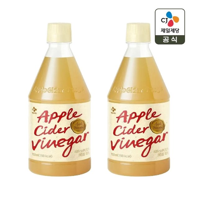 애플 사이다 비니거 750ml x2개