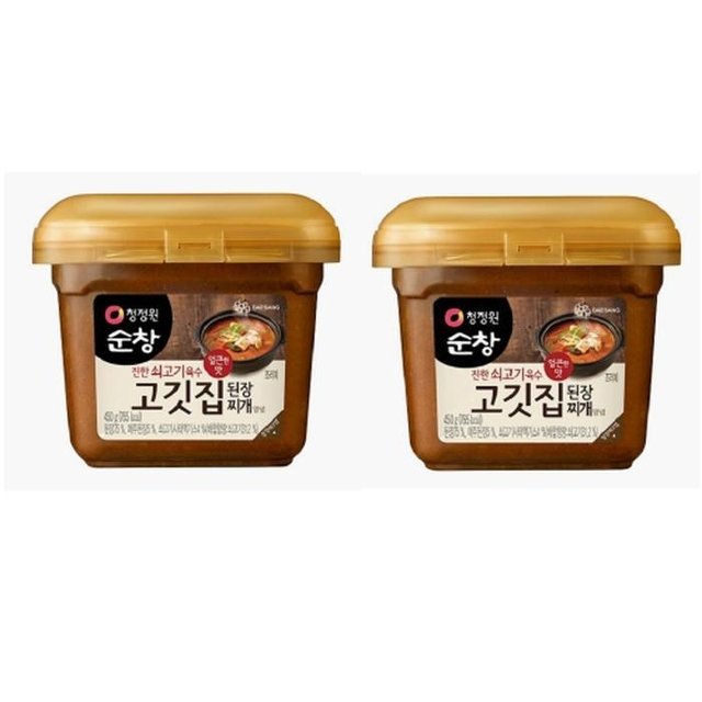 [청정원] 청정원 순창 고깃집된장 찌개양념 450gx2 맛있는 간편식