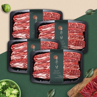 [웰던푸드] 호주산 LA갈비 4kg (1kg x 4팩)