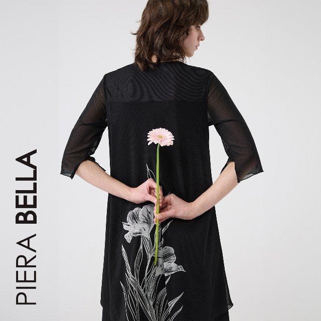 [초특가] 피에라벨라 메쉬 프린트 원피스 2종