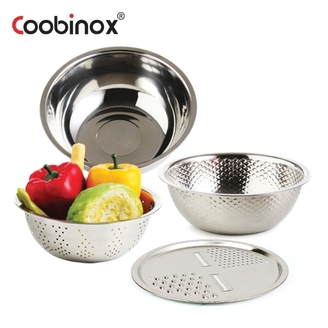 [Coobinox] 쿠비녹스 믹싱볼 쌀함박 채반 채칼 4종 세트 CO-1133