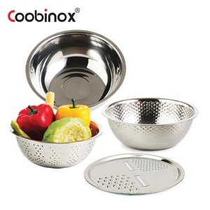 [Coobinox] 쿠비녹스 믹싱볼 쌀함박 채반 채칼 4종 세트 CO-1133